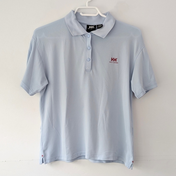 Helly Hansen Women's Light Golf / Tennis Blue Polo Shirt - Size Large - Picture 1 of 8